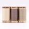 30wt Organic Pima Cotton Thread Trio Set 3ct Tan Shades 300 yard Spools